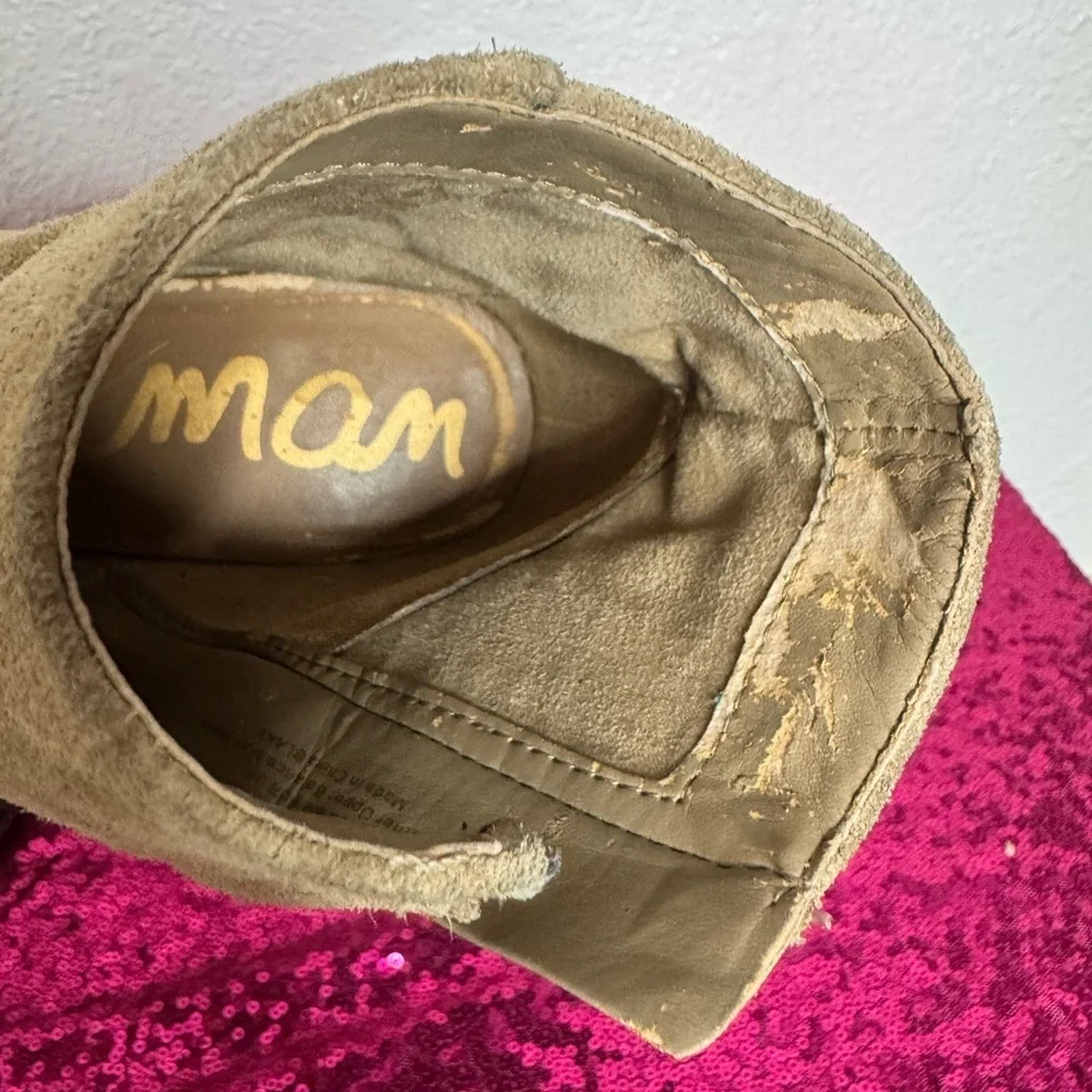 SAM EDELMAN 🤎 Women’s Tan Suede Ankle Boots (Size 8)
